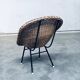 Wicker Lounge Chair in the style of Dirk Van Sliedregt for Rohé Noordwolde, Netherlands, 1960s