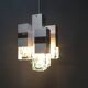 Vintage Cubico Chandelier by Gaetano Sciolari, 1970s