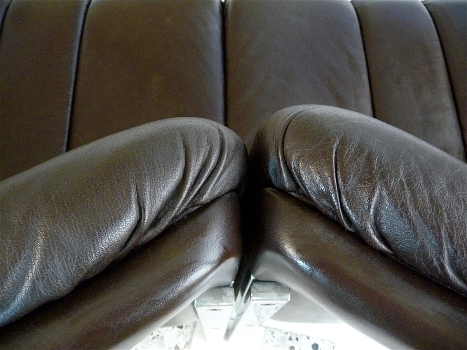 Canapé deux places 'Eurochair' marron foncé de Girsberger, Allemagne de l'Ouest, années 1970.