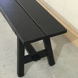 Black patinated bench