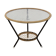 Table en verre et osier pour Rohé Noordwolde, Pays-Bas