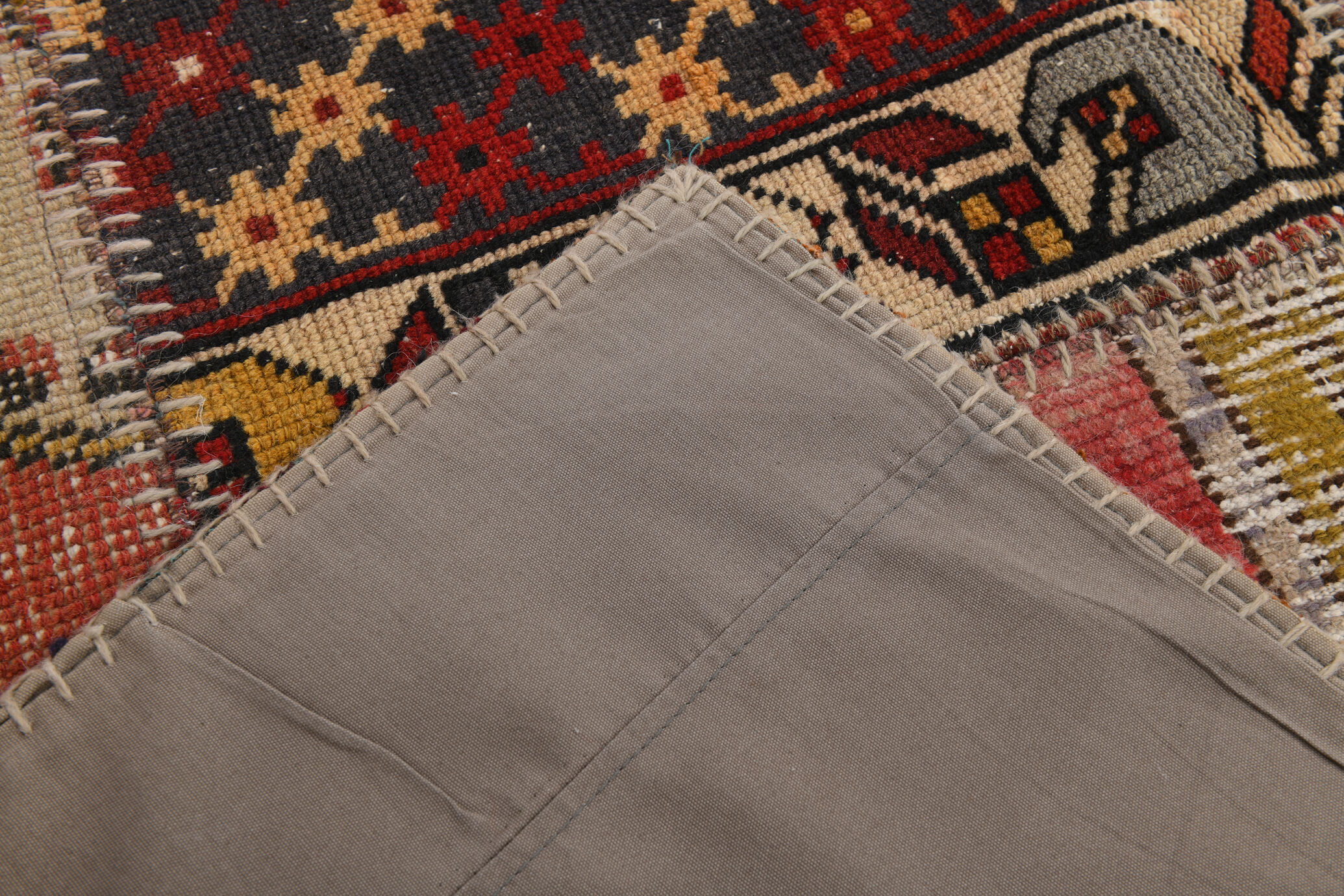 5x8 Red Classic Tapis Teppich Patchwork Rug,242x168Cm