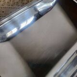 Rectangular metal silver-plated tray