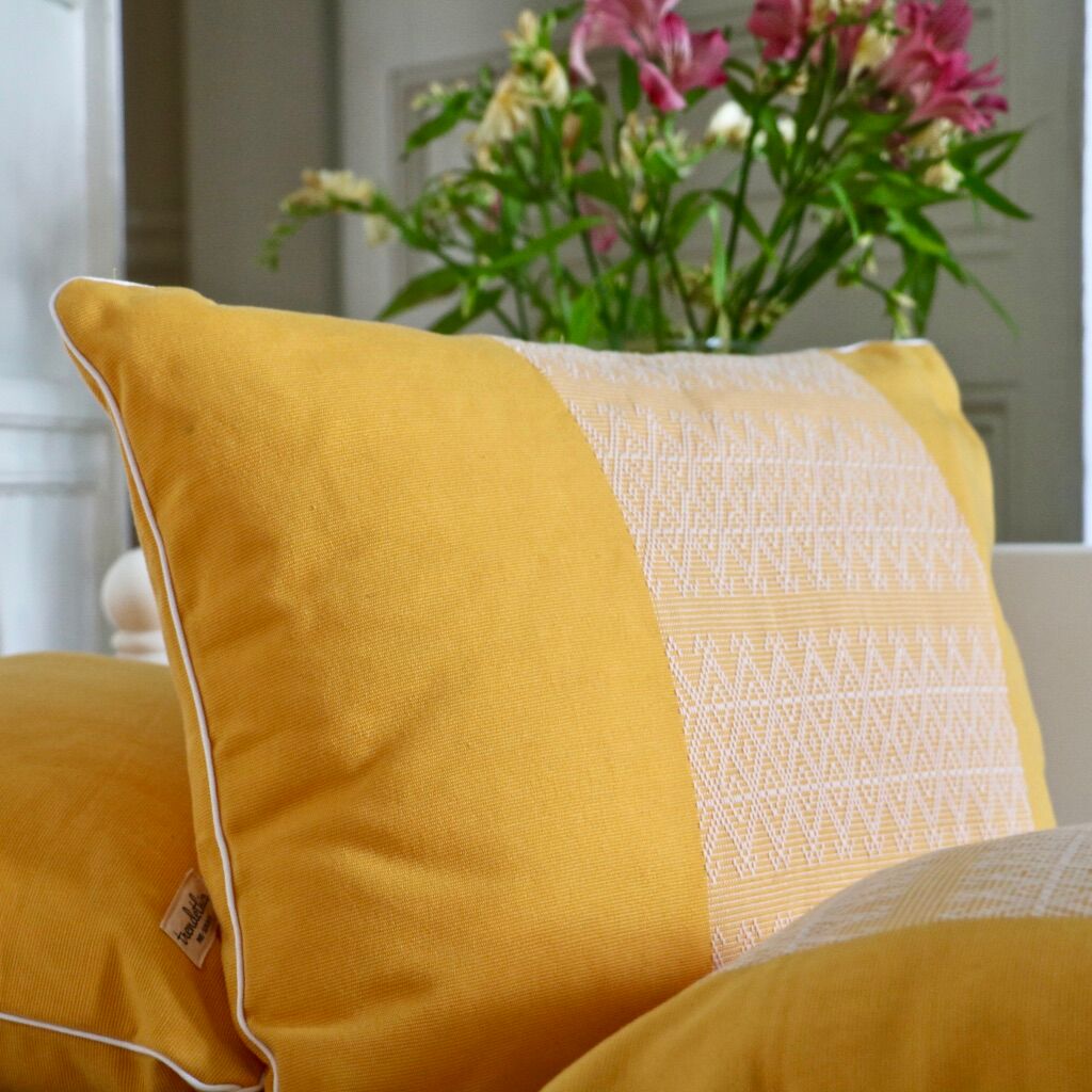 Yellow seomi cushion