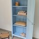 Armoire parisienne àcienne lingère meuble rangement vintage bleu