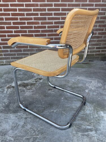 Set of 4 Cesca model armchairs by Marcel Breuer