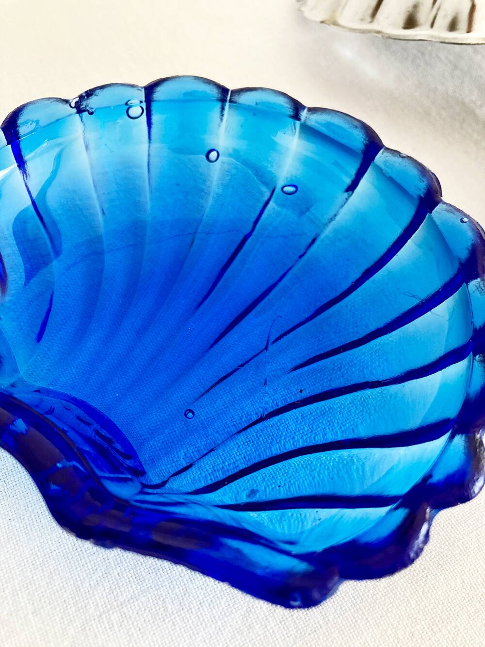 Silver-plated shell butter dish, 1950s