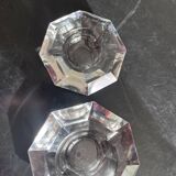 Paire de cendrier diamant en cristal
