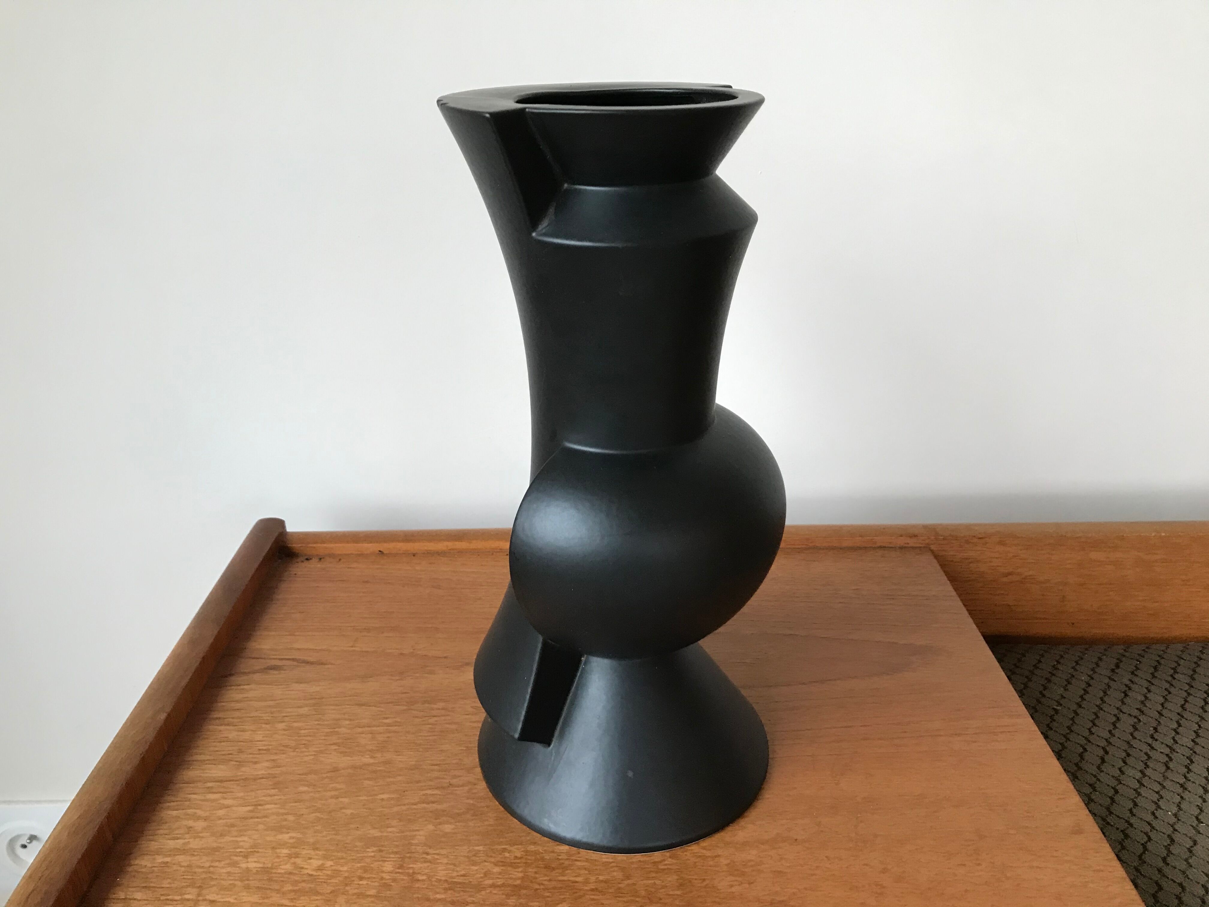 Ceramic vase by Claude Dumas, circa 1980s