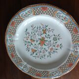 Plat service rond  Gien Rouen st fouin 30 cm