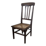 Stella nurse's chair in dark wood and cane