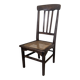 Stella nurse's chair in dark wood and cane