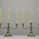 Rare pair of Pewter Candle Holders, Model 224 by GAB Tenn, Sweden, 1932