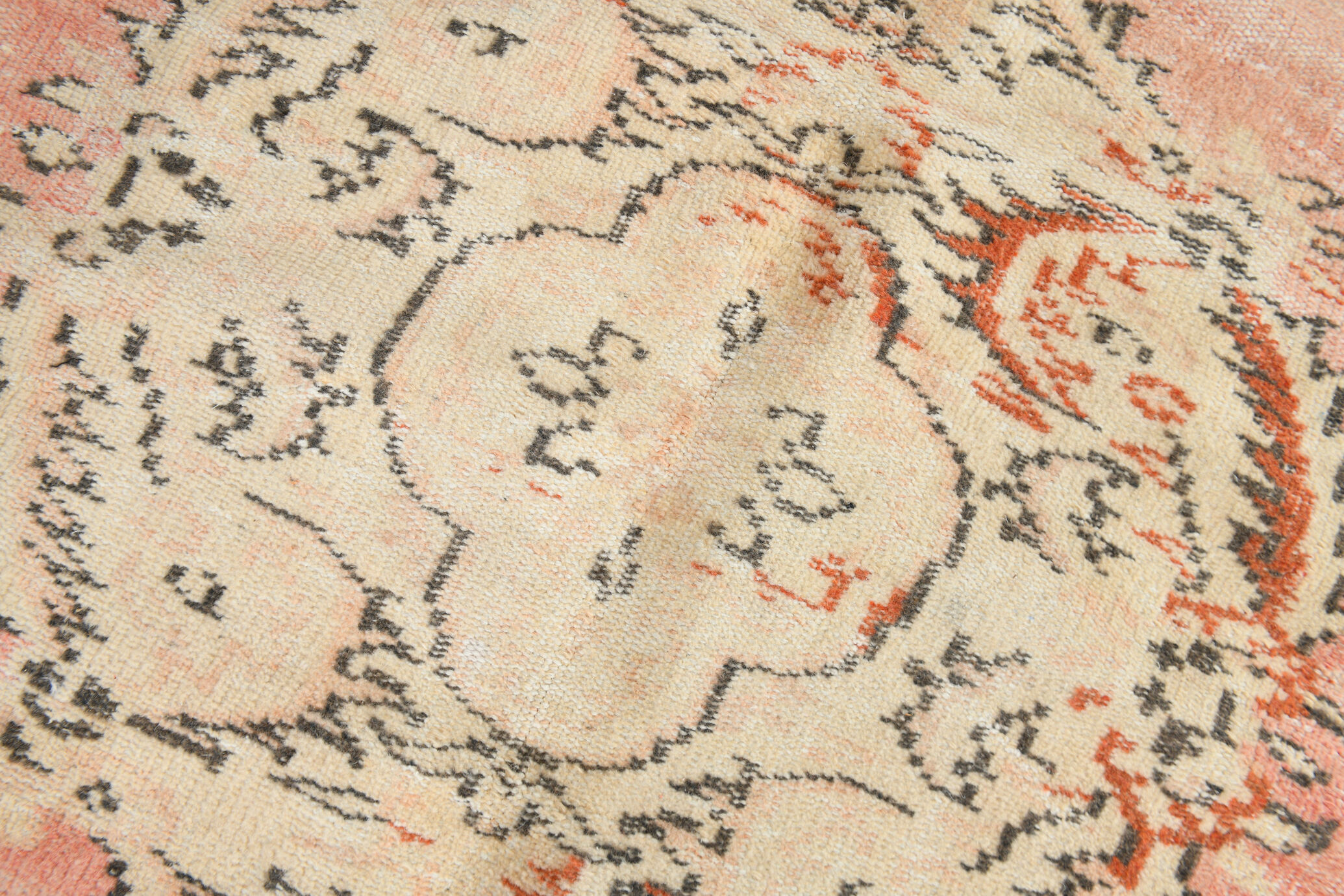 5x9 Madallion Pastel Vintage Rug, 263x160Cm