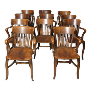 Ensemble de 11 chaises de bureau