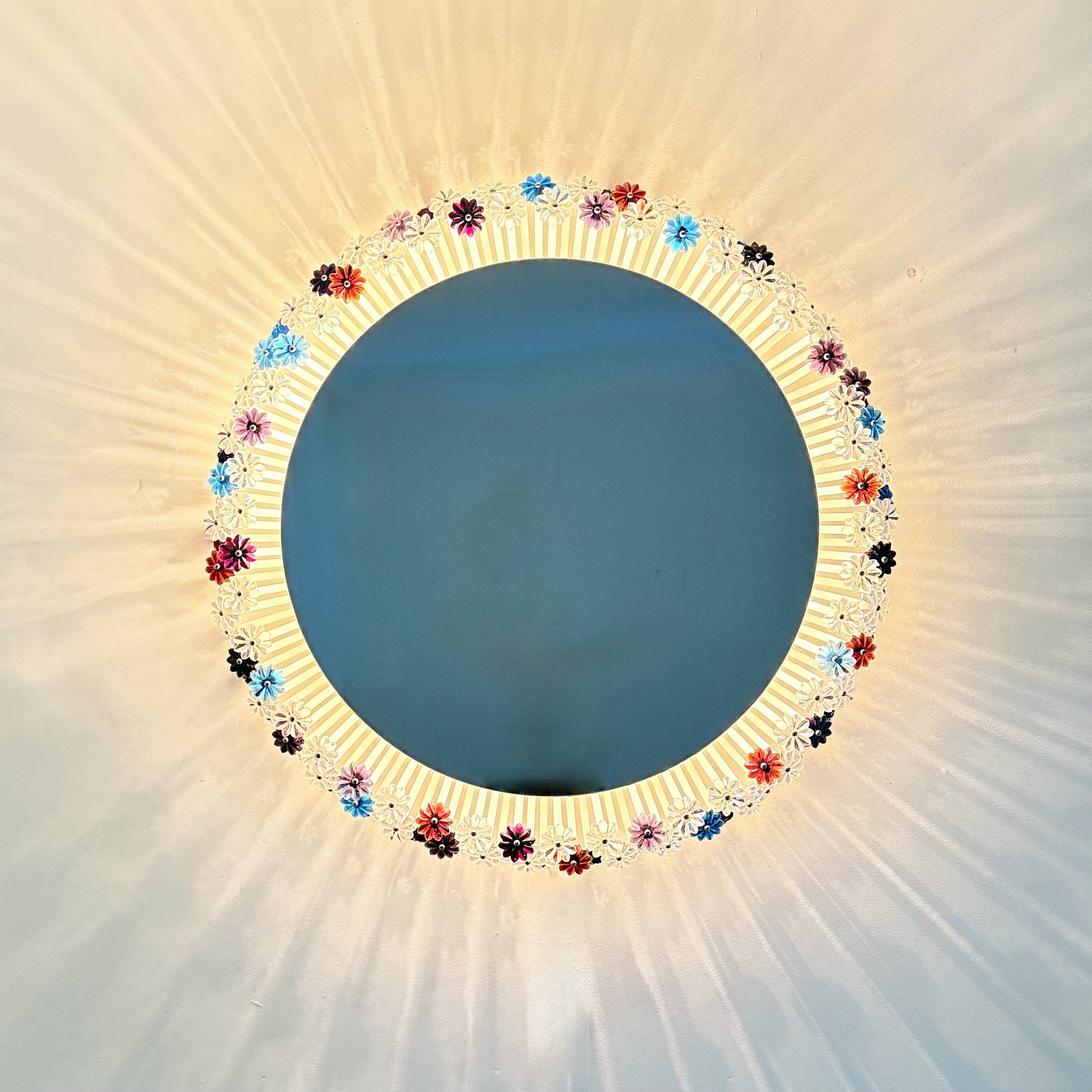 Vintage Back light Mirror by Emil Stejnar for Rupert Nikoll 1950s