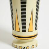 Large ceramic table lamp with Egyptian motifs by Nicolas Blandin, Paris