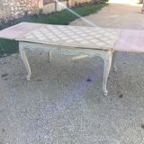Louis XV style table from the 1950s/60s, stripped and patinated