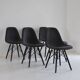 6 Charles EAMES fiberglass chairs by Vitra