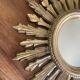70'S golden resin sun mirror
