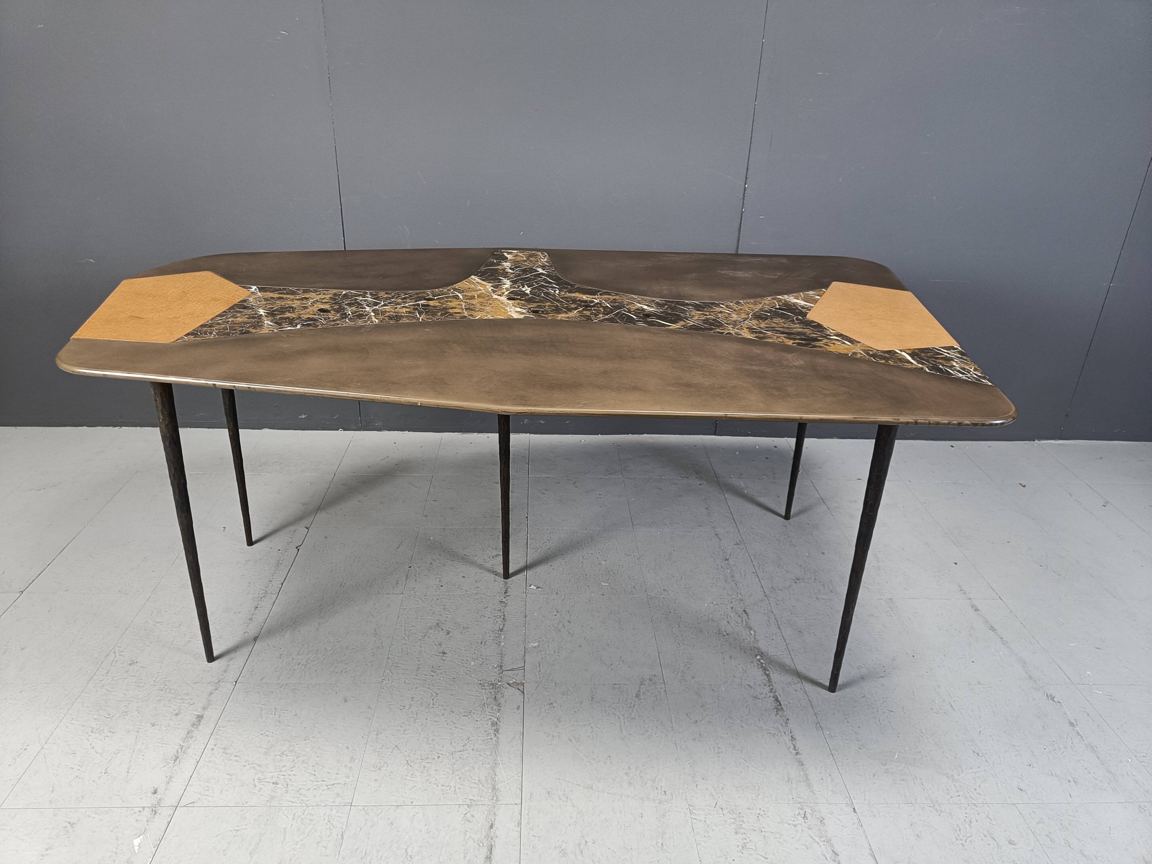Hand made design dining table, 1990s