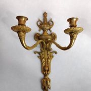 Bronze wall sconces Louis XVI, Belle Époque circa 1880–1910