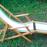 Chaise longue transat vintage
