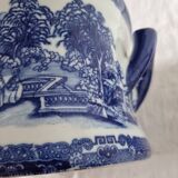 Large 20th century English glazed and enamelled earthenware planter