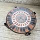 Round coffee table Roger Capron herbarium terracotta