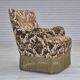 1960s, Danish armchair, furniture velour fabric, ash wood.