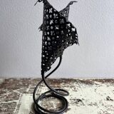 Perforated metal tealight candle holder