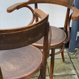 Pair of Vintage Thonet Viennese Bentwood Chairs