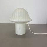 Original glass mushroom zebrano desk light by peill & putzler germany  1970s