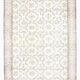 Tapis turc vintage à motifs floraux beige et brun
