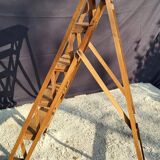 Vintage folding stepladder display 5 steps