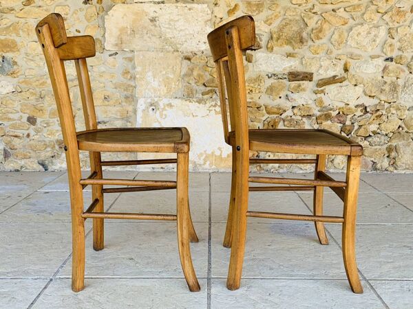 Paire de chaises bistrot par Luterma, circa 50-60