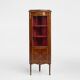 French Louis XV Style Corner Display Cabinet with Arched Glass, 1950