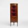 French Louis XV Style Corner Display Cabinet with Arched Glass, 1950