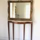 Rectangular baroque wall mirror