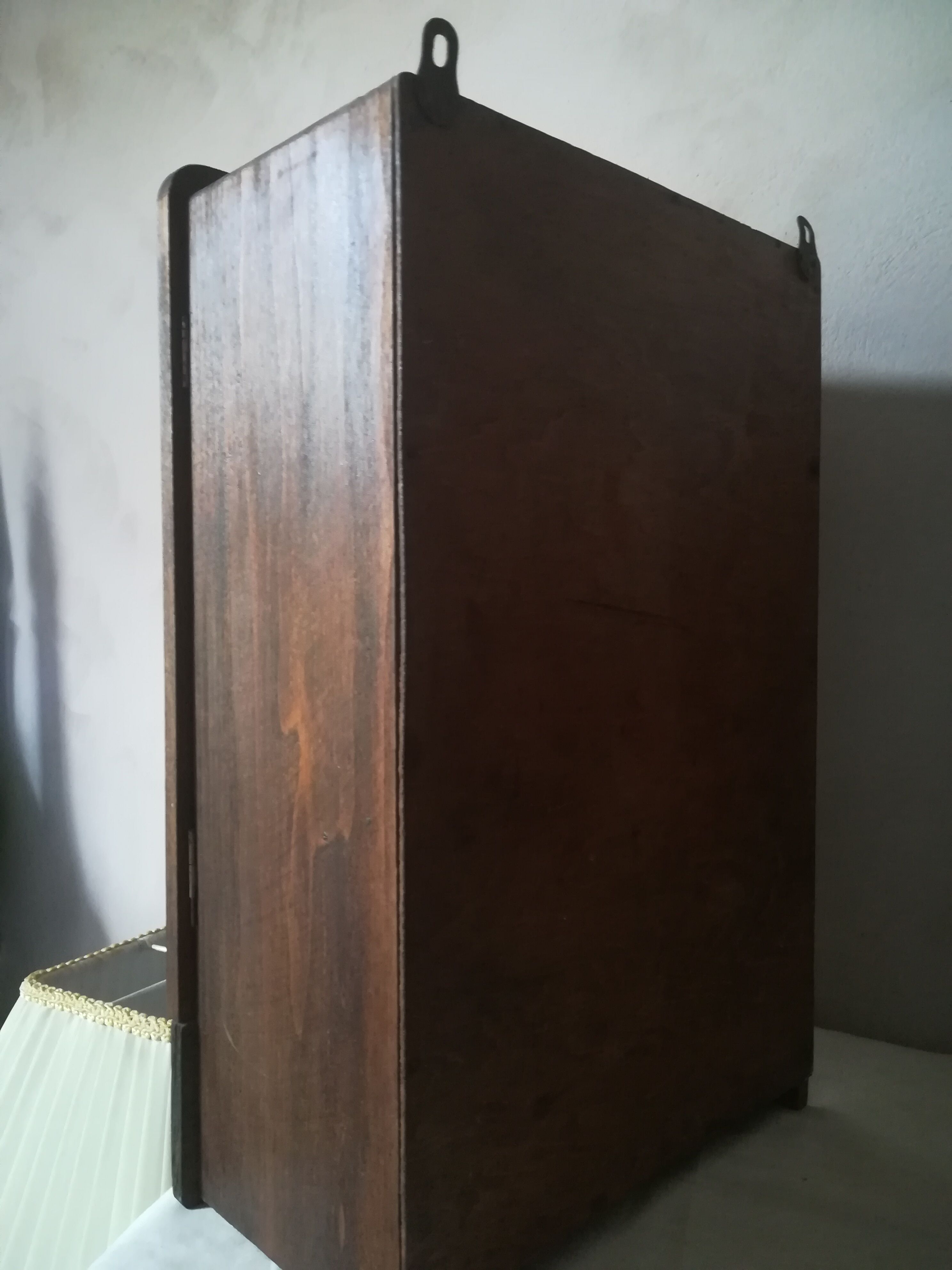 Wooden medicine cabinet