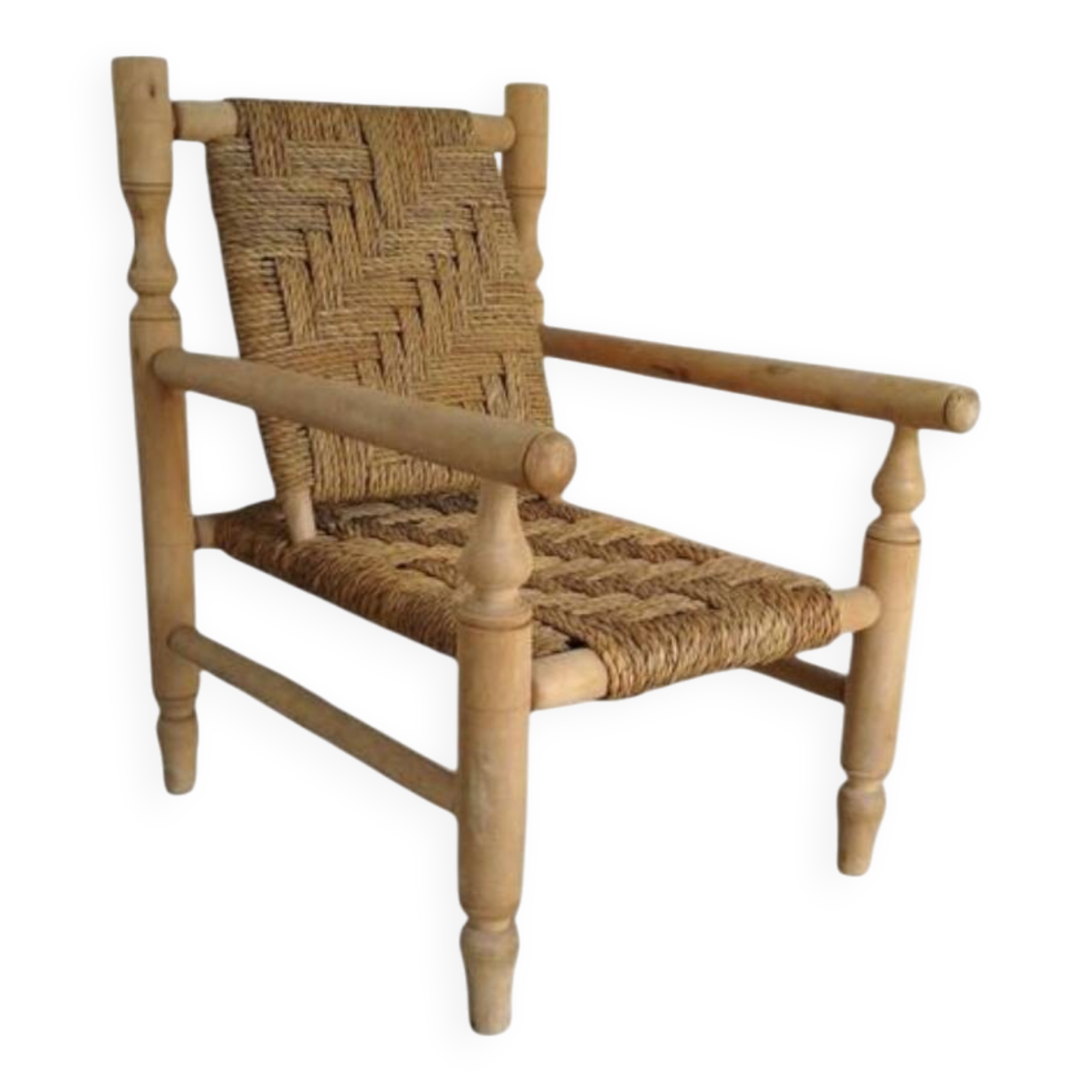 Fauteuil en corde d’Abaca- Audoux et Minet ?