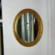 Vintage oval mirror Deknudt plus matching console