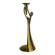 Sculptural brass candle holder, vintage