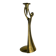 Sculptural brass candle holder, vintage