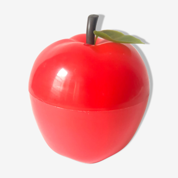 Red vintage ice cube apple