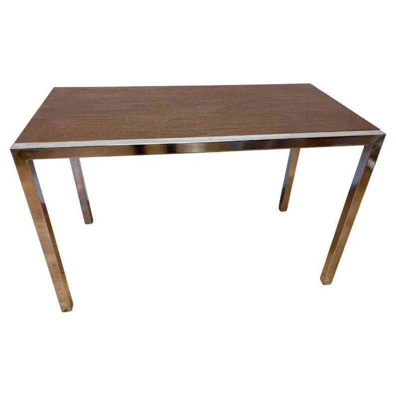 Design Wenge wood and chrome Dining/Office Table by Ladislav Vrátník, 1970s