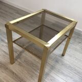 Table brass and glass Mara