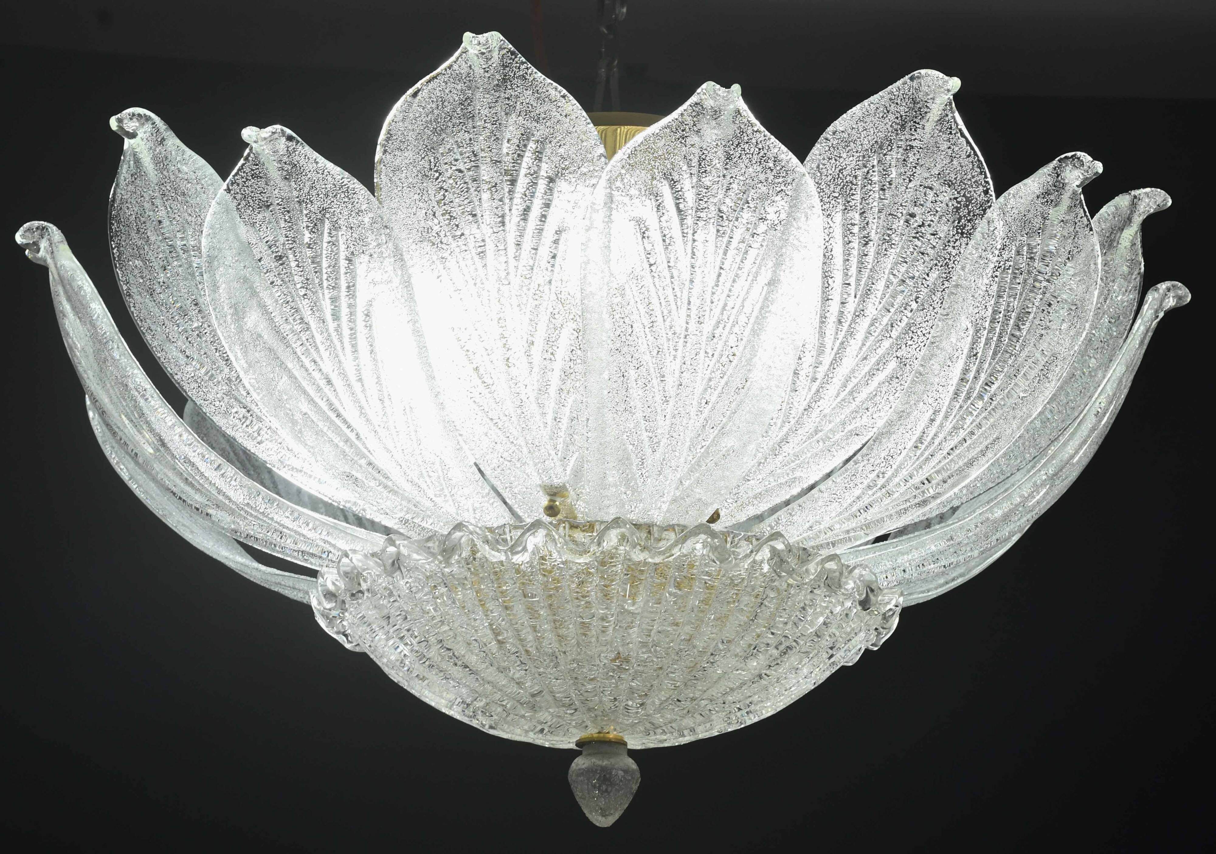 Napoli, Italian Murano Glass Ceiling Light or Flush Mount, 1970s