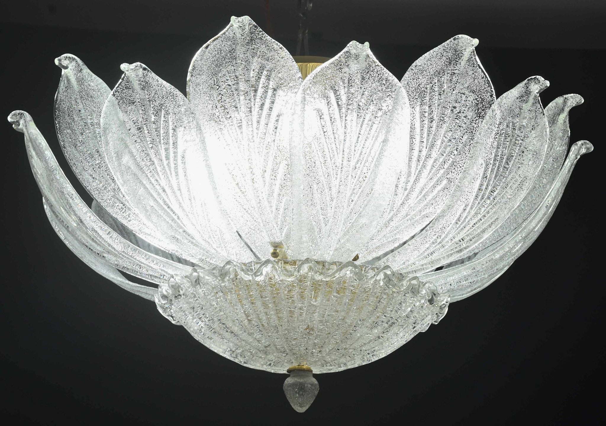 Napoli, Italian Murano Glass Ceiling Light or Flush Mount, 1970s