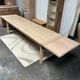 Solid oak farmhouse table with extensions 4M